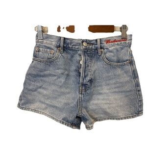 Budweiser Denim Shorts Pacsun Hopps Vintage High Waist Size 25 Beer Bartender
